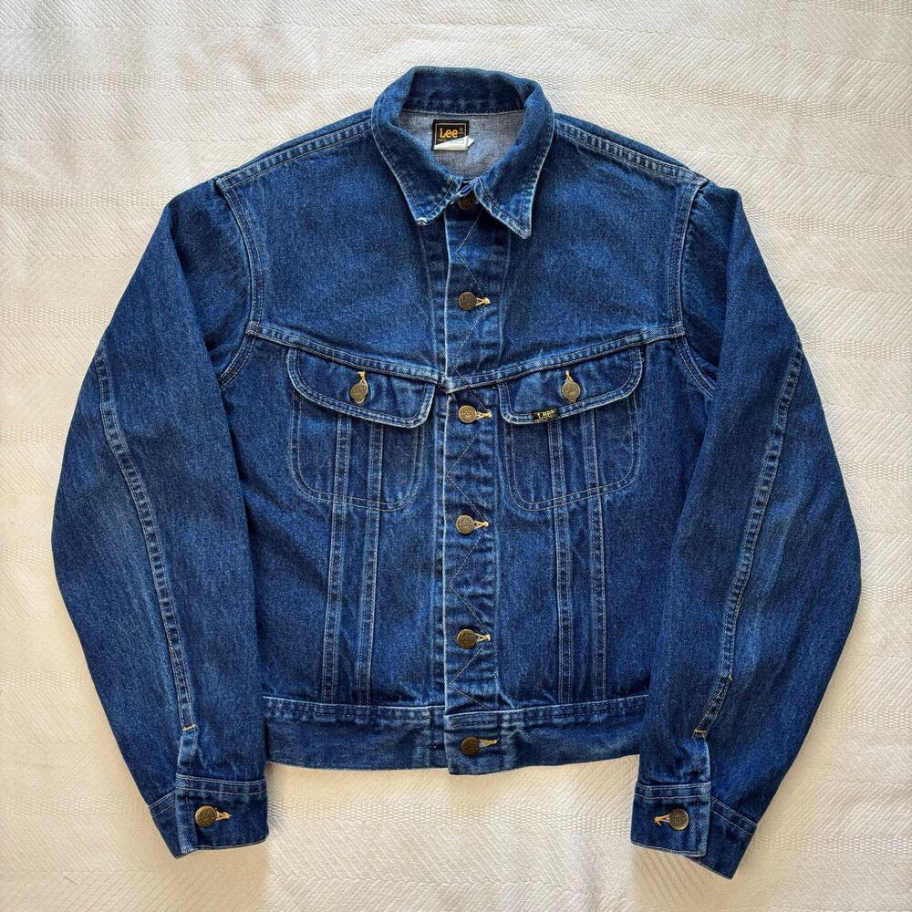 Vintage 90s Lee Rider Made in USA Denim Trucker Jacket